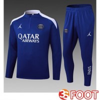 Ensemble Survetement De Foot Paris PSG Enfant Bleu 2025/2026
