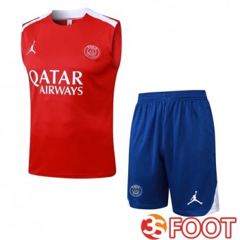 Gilet Foot Jordan Paris PSG + Shorts Rouge 2025/2026