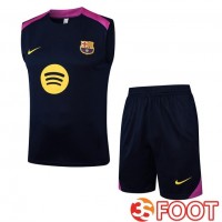 Gilet Foot FC Barcelone + Shorts Bleu Royal 2025/2026