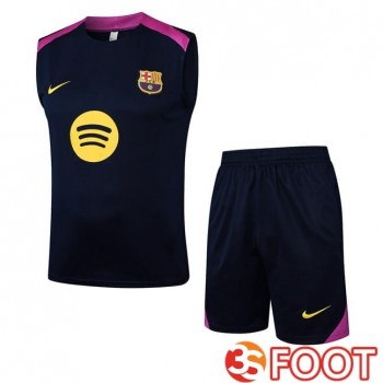 Gilet Foot FC Barcelone + Shorts Bleu Royal 2025/2026