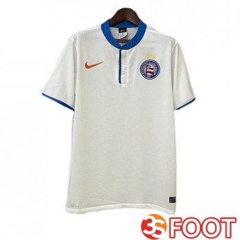 Maillot De Foot EC Bahia Retro Domicile Blanc 2013-2014