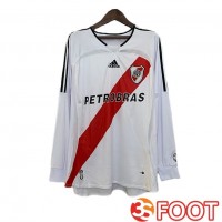 Maillot De Foot River Plate Retro Domicile Manche Longue Blanc Rouge 2006-2007