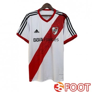 Maillot De Foot River Plate Retro Domicile Blanc Rouge 2013-2014