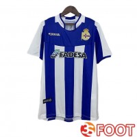 Maillot De Foot Deportivo De La Coruna Retro Domicile Bleu Blanc 2003-2004
