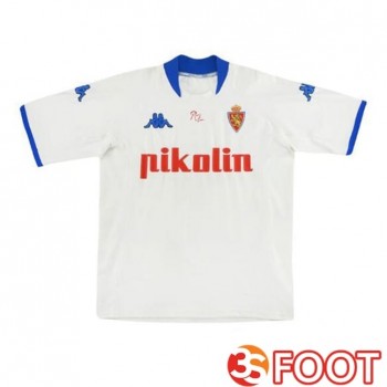 Maillot De Foot Real Zaragoza Retro Domicile Blanc 2001-2002