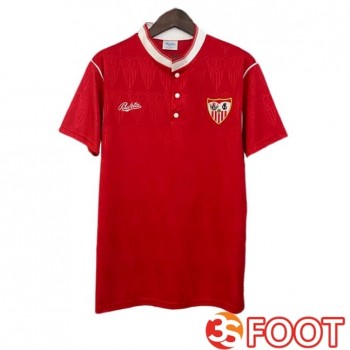 Maillot De Foot Sevilla FC Retro Exterieur Rouge 1991-1992