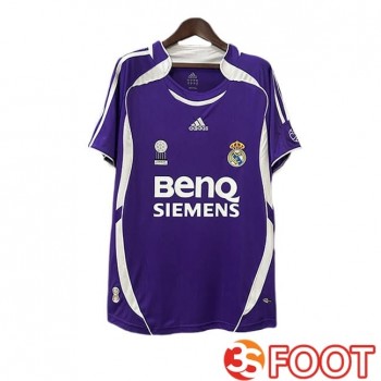 Maillot De Foot Real Madrid Retro Third Pourpre 2006-2007