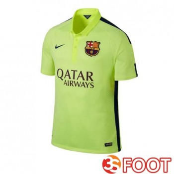 Maillot De Foot FC Barcelone Retro Third Vert 2014-2015