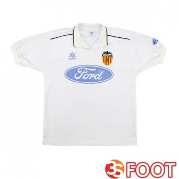 Maillot De Foot Valencia CF Retro Domicile Blanc 1996-1997