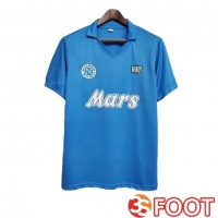 Maillot De Foot SSC Naples Retro Domicile Bleu 1989-1990