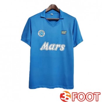 Maillot De Foot SSC Naples Retro Domicile Bleu 1989-1990