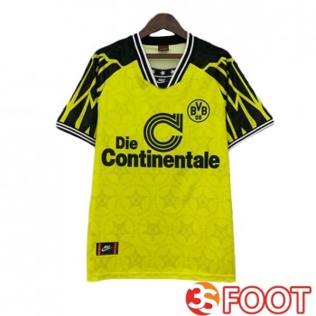 Maillot De Foot Dortmund BVB Retro Domicile Jaune 1994-1995