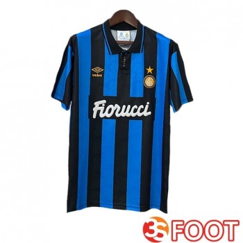 Maillot De Foot Inter Milan Retro Domicile Bleu 1992-1994