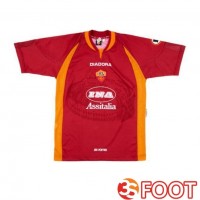 Maillot De Foot AS Roma Retro Domicile Rouge 1997-1998