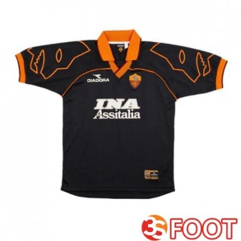 Maillot De Foot AS Roma Retro Third Noir 1999-2000