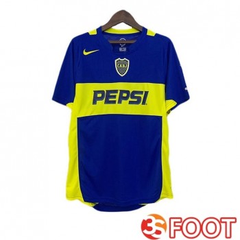 Maillot De Foot Boca Juniors Retro Domicile Bleu Royal Jaune 2004-2005