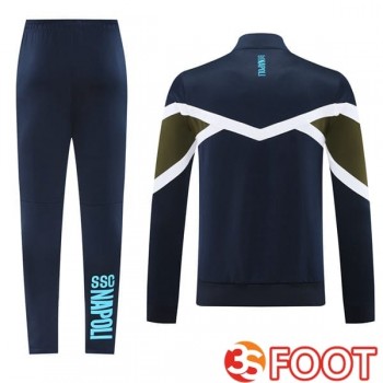 Ensemble Survetement De Foot - Veste SSC Naples Bleu Royal 2025/2026