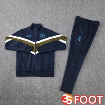 Ensemble Survetement De Foot - Veste SSC Naples Bleu Royal 2025/2026