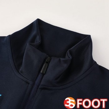 Ensemble Survetement De Foot - Veste SSC Naples Bleu Royal 2025/2026