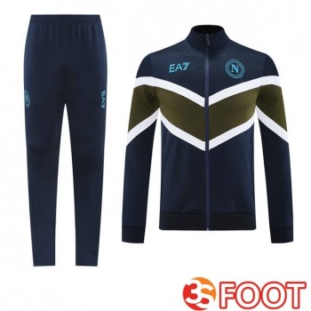 Ensemble Survetement De Foot - Veste SSC Naples Bleu Royal 2025/2026
