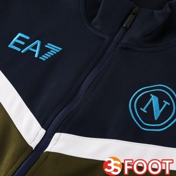 Ensemble Survetement De Foot - Veste SSC Naples Bleu Royal 2025/2026