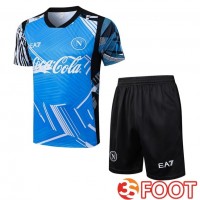 Ensemble Training T-Shirts SSC Naples + Shorts Bleu 2025/2026