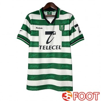 Maillot De Foot Sporting Lisbon Retro Domicile 1999/2000
