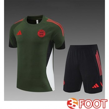 Ensemble Training T-Shirts Bayern Munich Enfant Vert 2025/2026