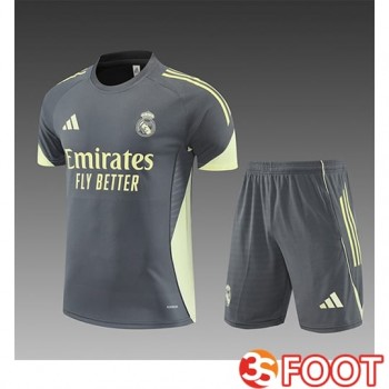 Ensemble Training T-Shirts Real Madrid Enfant Gris Foncé 2025/2026