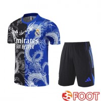 Ensemble Training T-Shirts Real Madrid Enfant Noir/Bleu/Blanc 2025/2026