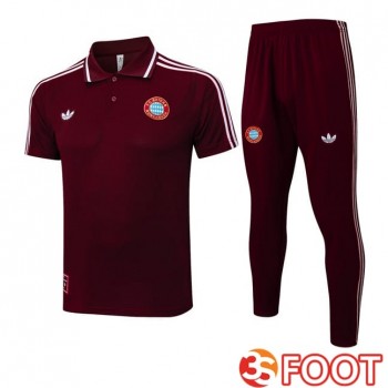 Ensemble Polo Bayern Munich + Pantalon Marron 2025/2026