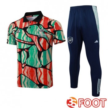 Ensemble Polo Arsenal + Pantalon Rouge Vert 2025/2026