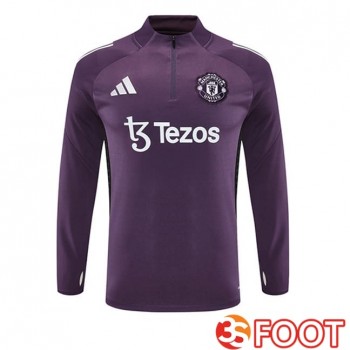 Training Sweatshirt Manchester United Pourpre 2025/2026