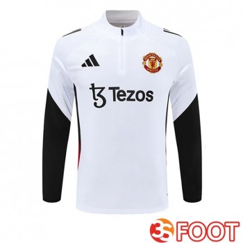 Training Sweatshirt Manchester United Blanc 2025/2026