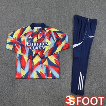 Ensemble Survetement De Foot Arsenal Jaune Rouge 2025/2026