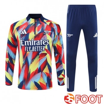 Ensemble Survetement De Foot Arsenal Jaune Rouge 2025/2026