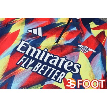 Ensemble Survetement De Foot Arsenal Jaune Rouge 2025/2026
