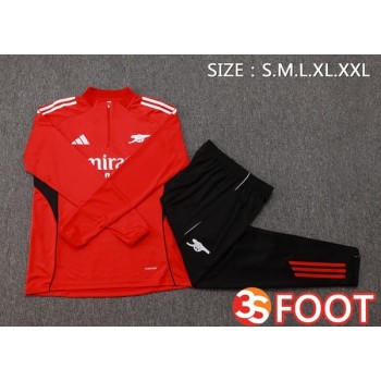 Ensemble Survetement De Foot Arsenal Rouge 2025/2026