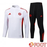 Ensemble Survetement De Foot Bayern Munich Blanc 2025/2026