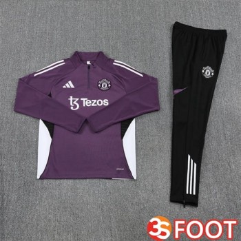 Ensemble Survetement De Foot Manchester United Pourpre 2025/2026