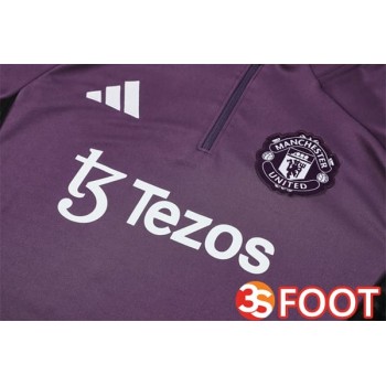 Ensemble Survetement De Foot Manchester United Pourpre 2025/2026