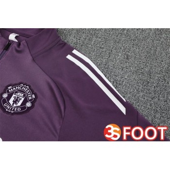 Ensemble Survetement De Foot Manchester United Pourpre 2025/2026
