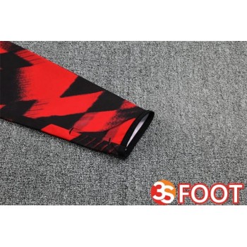 Ensemble Survetement De Foot Manchester United Rouge Noir 2025/2026