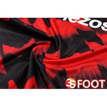 Ensemble Survetement De Foot Manchester United Rouge Noir 2025/2026