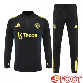 Ensemble Survetement De Foot Manchester United Noir 2025/2026