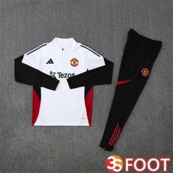 Ensemble Survetement De Foot Manchester United Blanc 2025/2026