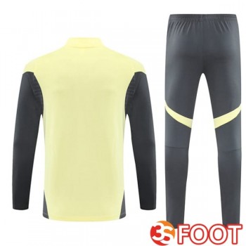 Ensemble Survetement De Foot Real Madrid Jaune 2025/2026
