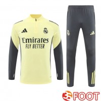 Ensemble Survetement De Foot Real Madrid Jaune 2025/2026
