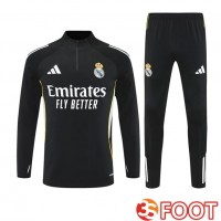 Ensemble Survetement De Foot Real Madrid Noir 2025/2026