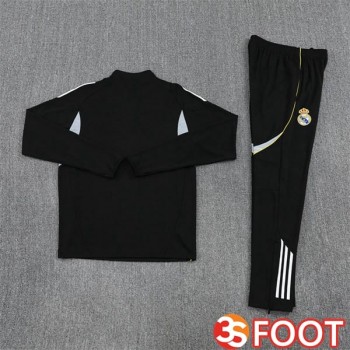 Ensemble Survetement De Foot Real Madrid Noir 2025/2026